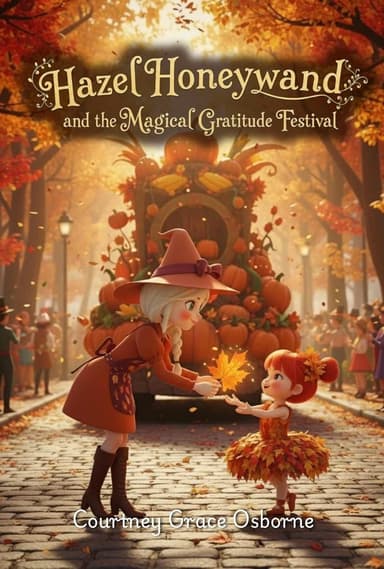 Hazel Honeywand and the Magical Gratitude Festival. A kids book about Thanksgiving by Courtney Grace Osborne.