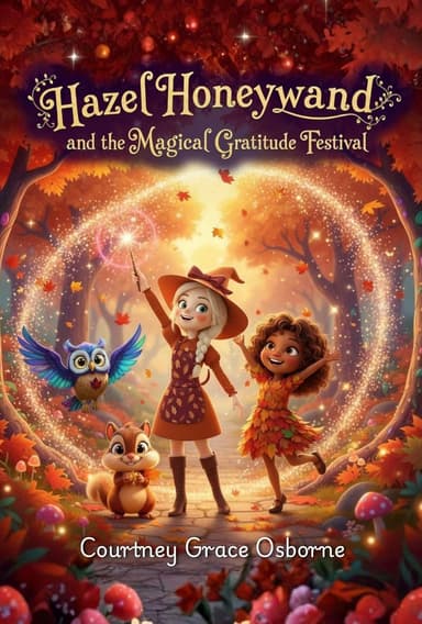Hazel Honeywand and the Magical Gratitude Festival. A kids book about Thanksgiving by Courtney Grace Osborne.